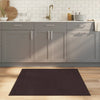 Vidaxl vloerkleed vierkant 100x100 cm bamboe donkerbruin