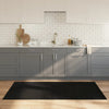 Vidaxx alfombra rectangular 100x200 cm bambú negro