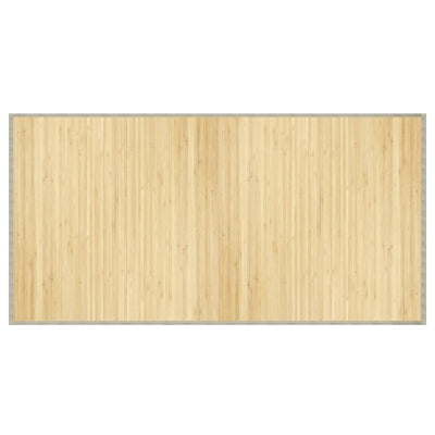 Vidaxl vloerkleed rechthoekig 100x200 cm bamboe lichtnaturel