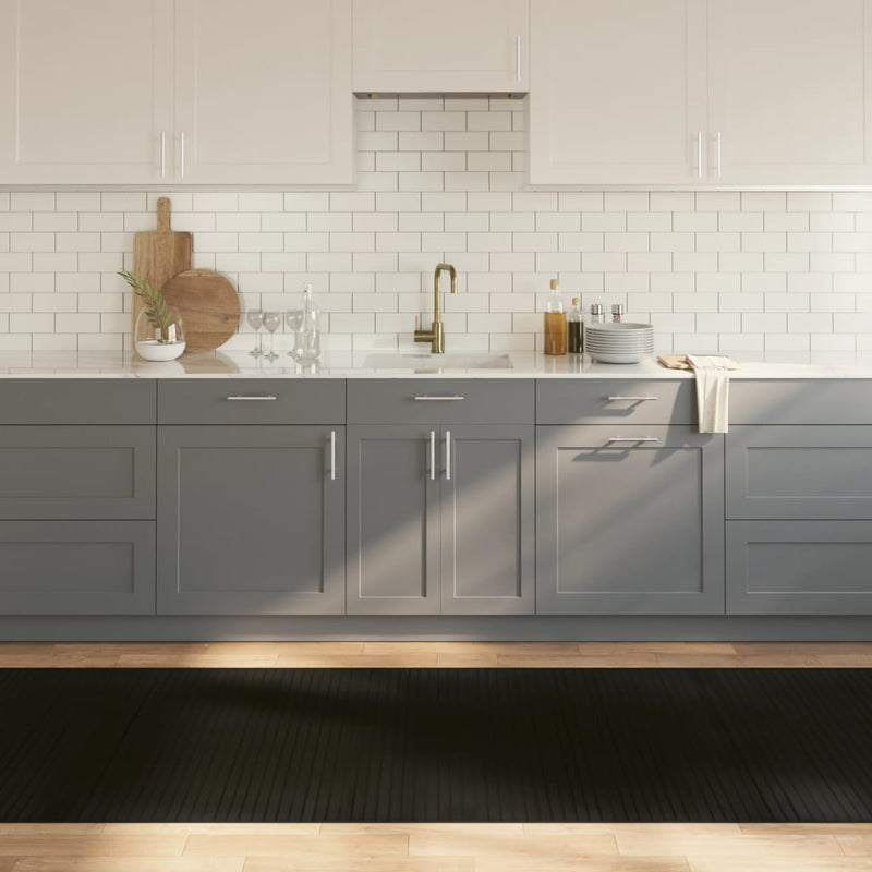 Vidaxl Rectangular 100x400 cm Bamboo nero