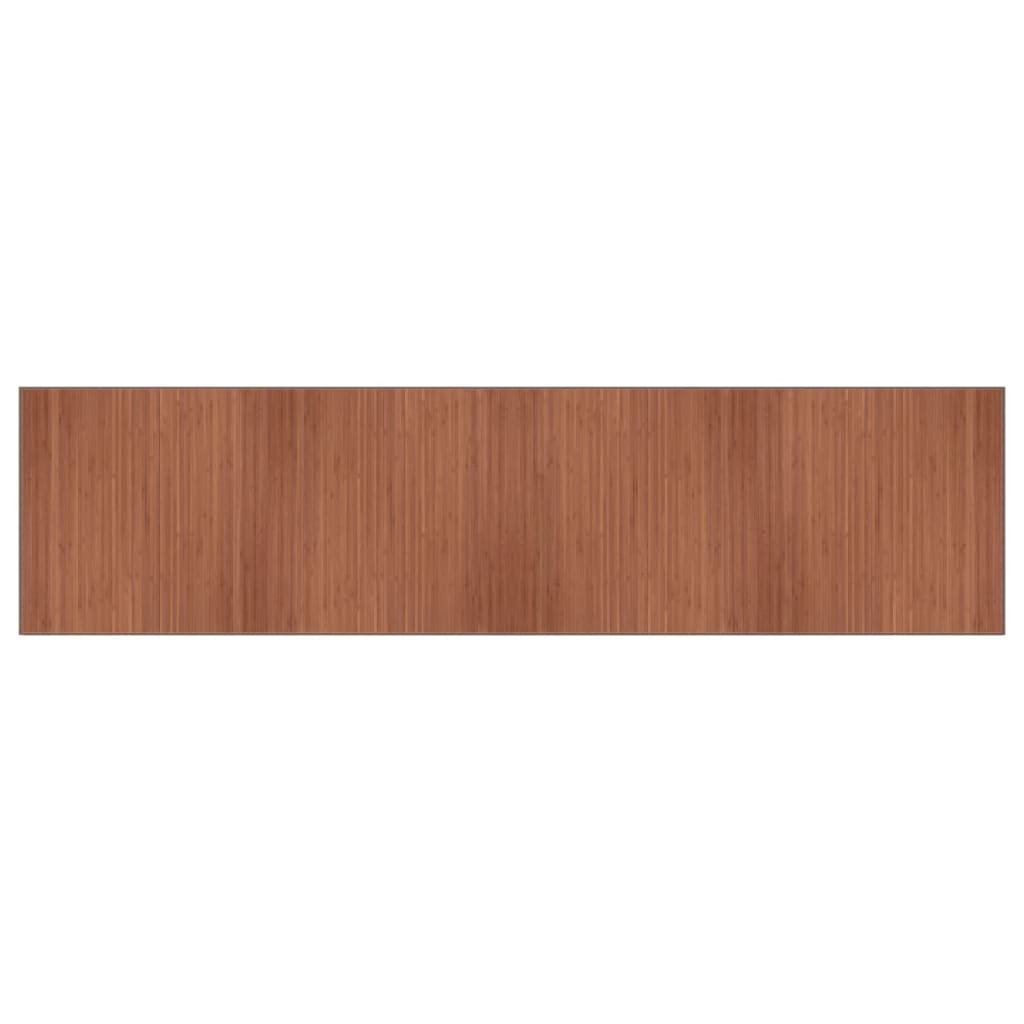 Vidaxl rettangolare 100x400 cm Bamboo marrone