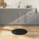 Tappeto VidaXL rotondo 60 cm bambù nero