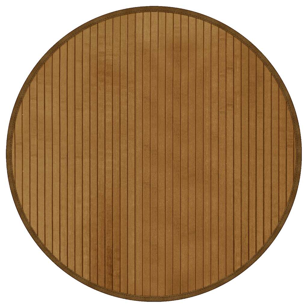 Tappeto VidaXL rotondo 60 cm bambù marrone