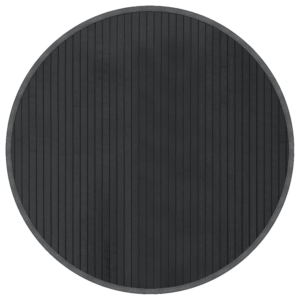 VidaXL alfombra redonda 60 cm gris bambú