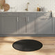 Tappeto VidaXL rotondo 80 cm bambù nero
