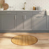 Vidaxl vloerkleed rond 80 cm bamboe naturel