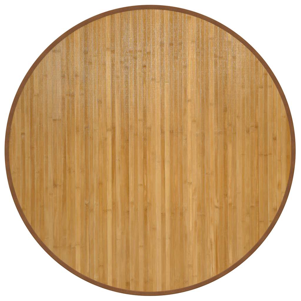 VidaXL alfombra redonda 100 cm bambú natural