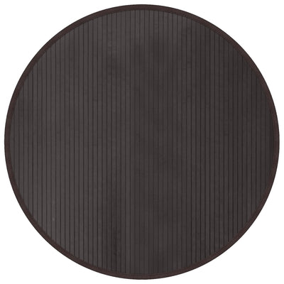 Alfombra Vidaxl alrededor de 100 cm de bambú marrón oscuro