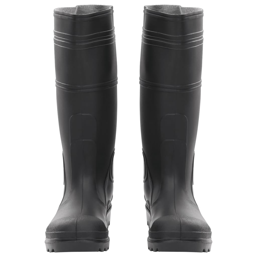Botas de lluvia Vidaxl tamaño 38 PVC Negro