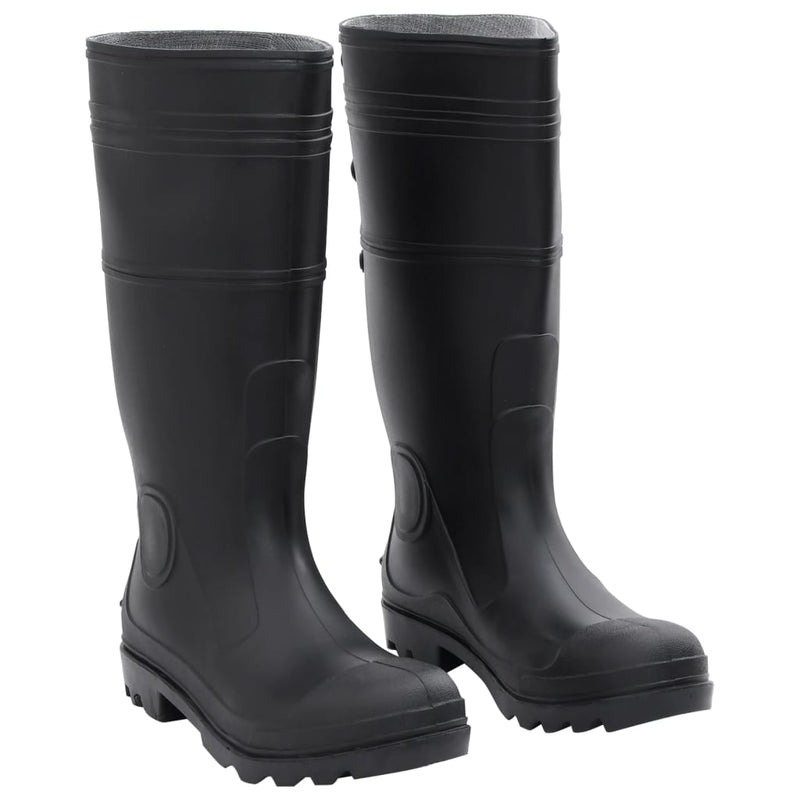 Vidaxl Rainboots tamaño 43 PVC Negro