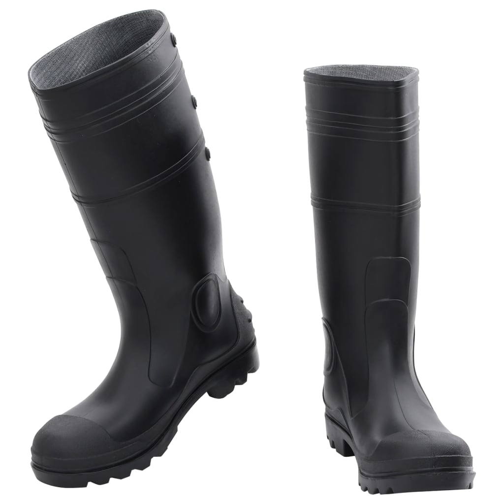 Vidaxl Rainboots tamaño 43 PVC Negro