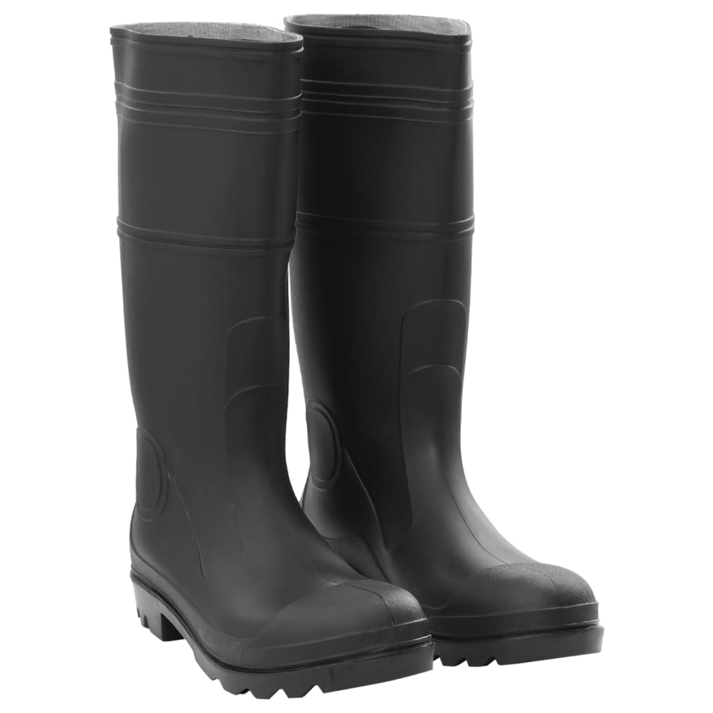 Vidaxl Rainboots tamaño 44 PVC Negro
