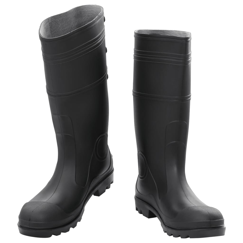 Vidaxl Rainboots tamaño 44 PVC Negro