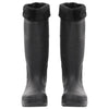 Stivali di pioggia Vidaxl con calze rimovibili dimensioni 39 PVC nero