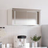 vidaXL Pensile da Cucina con Ante Scorrevoli in Acciaio Inox