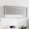 Mueble de pared de cocina VidaXL con puertas correderas de acero inoxidable
