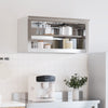 Armario de pared de cocina Vidaxl con estante de acero inoxidable