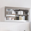Armario de pared de cocina Vidaxl con estante de acero inoxidable