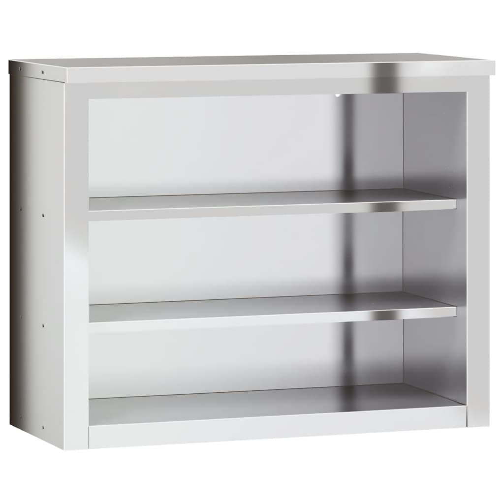 vidaXL Pensile da Cucina con Ripiani in Acciaio Inox