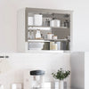 Mueble de pared de cocina VidaXL con estantes de acero inoxidable