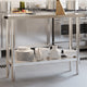 Vidaxl Kitchenwork table 110x30x85 cm Stainless steel