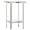 Vidaxl Kitchenwork Tabla 55x55x85 cm de acero inoxidable