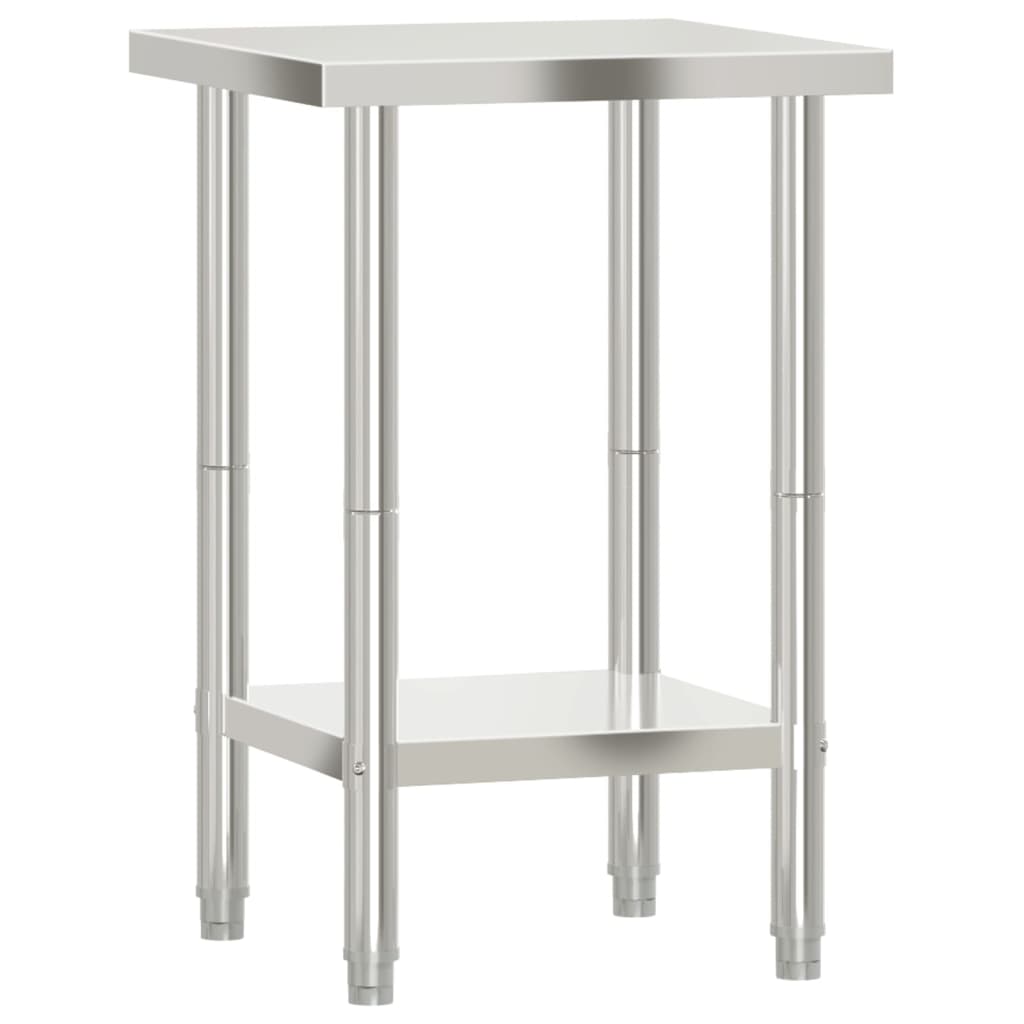 Vidaxl Kitchenwork Tabla 55x55x85 cm de acero inoxidable