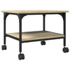 Vidaxl printerkastje 2-laags 50x40x38 cm bewerkt hout sonoma eiken