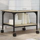 Mobile per stampante VidaXL a 2 strati 50x40x38 cm in multistrato di rovere Sonoma