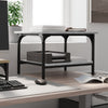 Vidaxl Box de impresora de 2 capas 50x40x38 cm de madera propiedad Grey Sonoma