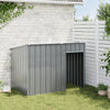 Loft per cani Vidaxl con tetto 153x91x110 cm in acciaio antracite -lorato
