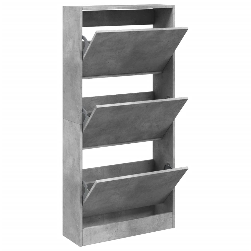VIDAXL SCARPE CABIETTO 60X21X125.5 CM Prezzo di calcestruzzo in legno