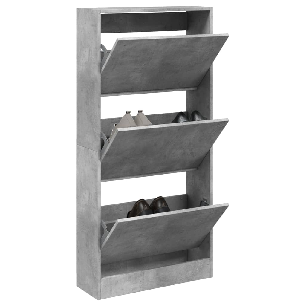 VIDAXL SCARPE CABIETTO 60X21X125.5 CM Prezzo di calcestruzzo in legno