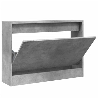 VidaXL shoe cabinet 80x21x57 cm edited wood concrete price