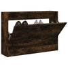 Vidaxl schoenenkast 80x21x57 cm bewerkt hout gerookt eikenkleurig