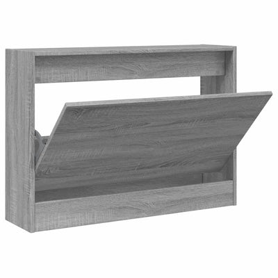 VidaXL shoe cabinet 80x21x57 cm Cut wood gray Sonoma oak color