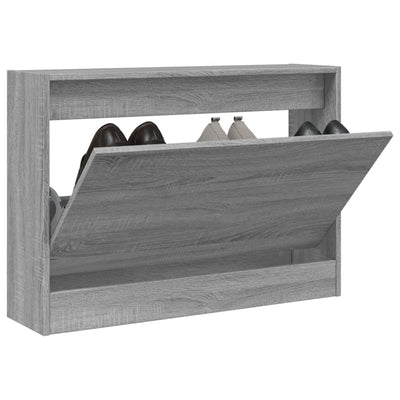 VidaXL shoe cabinet 80x21x57 cm Cut wood gray Sonoma oak color