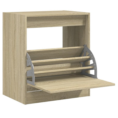 Gabinete de zapatos Vidaxl 60x42x69 CM Madera propiedad Sonoma Oak Colored