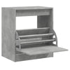 Vidaxl Cabinet da scarpe 60x42x69 cm Betongrijs in legno trasformato