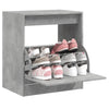 Vidaxl Cabinet da scarpe 60x42x69 cm Betongrijs in legno trasformato