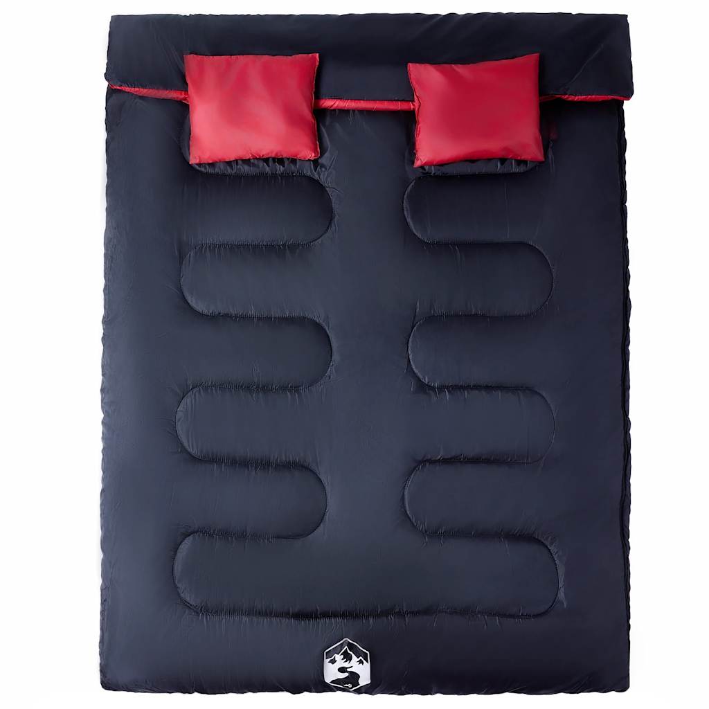 Saco de dormir VidaXL para 2 personas con almohadas para adultos 3-4 estaciones