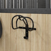 Vidaxl Bridle Soporter Wall -Iron Black