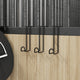VidaXL bridle holders 3 pcs steel black