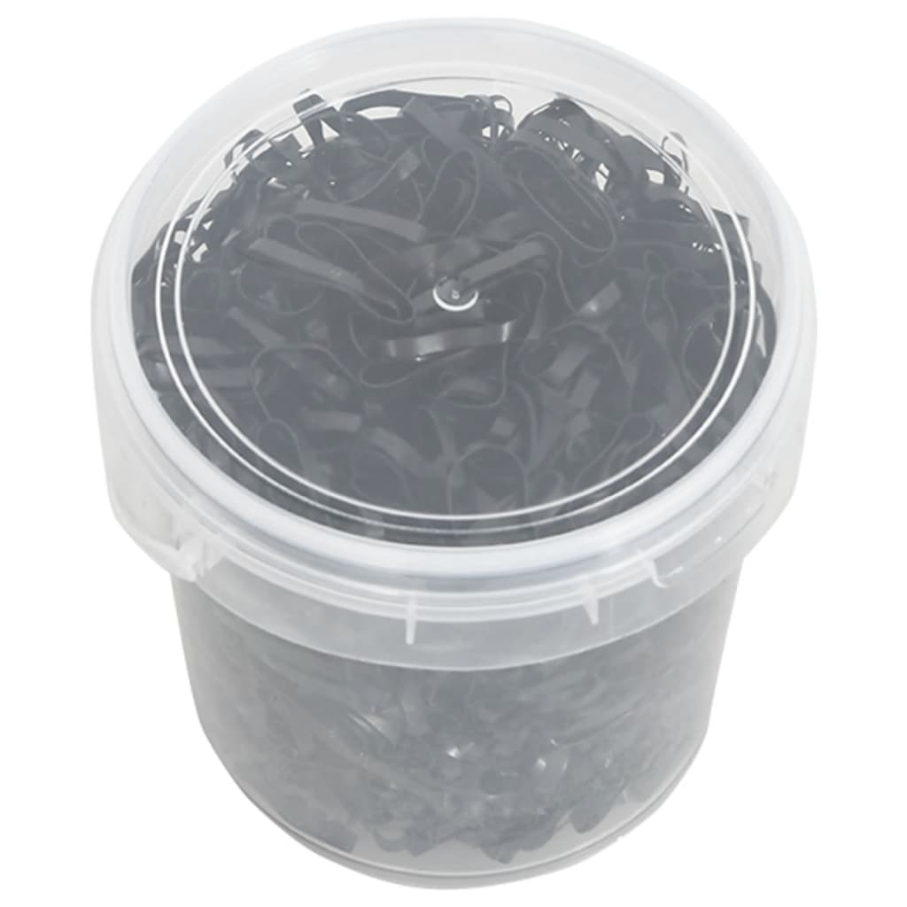 Vidaxl Haarelastiejes Horse 1500 St Silicone Negro