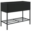 Vidaxl Plannet con Schap Poly Rattan Black