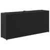 Vidaxx macetero con 2 maceteros 90x20x40 cm polirratán negro
