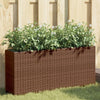 Fioriera Vidaxx con 2 vasi 90x20x40 cm in polyrattan marrone