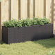 Vidaxx macetero con 3 maceteros 105x30x32 cm polirratán negro