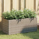 Vidaxx macetero con 2 maceteros 72x30x32 cm polirratán gris