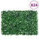 Recinzione Vidaxxl con arbusto artificiale 24 pz 40x60 cm verde